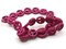 26 15mm Pink Peace Symbol Dyed Synthetic Turquoise Stone Beads bC3